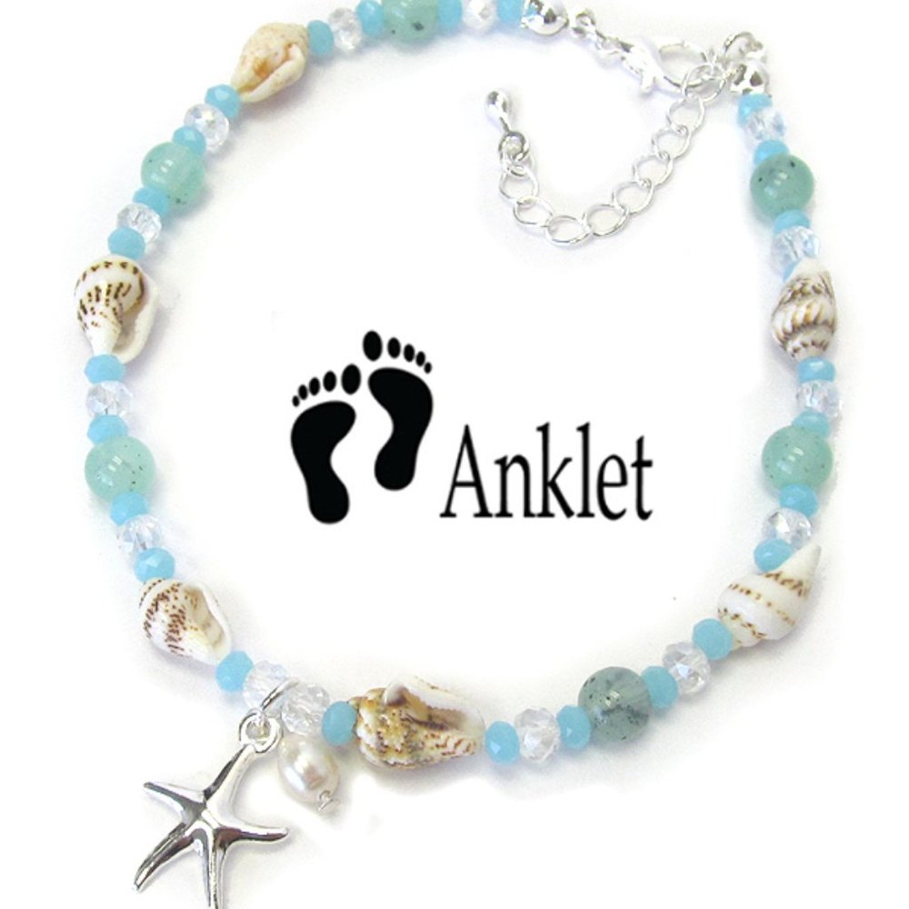 Beach and Seashell Anklet